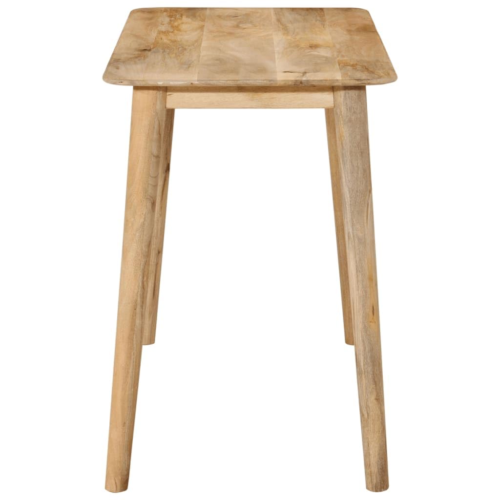 vidaXL Dining Table in Brown Solid Mango Wood - Versatile Use as Kitchen or Restaurant Table | Distinctive Wood Grain | Easy Assembly | Eco-Friendly | Scandinavian Style