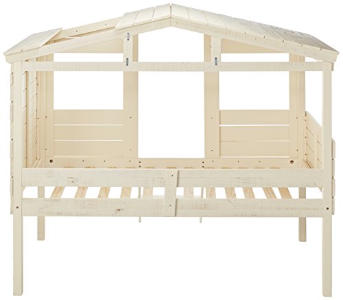 Donco Twin Rustic Sand Low Loft Tree House Bed
