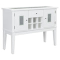 Acme Elizaveta Wooden Storage Server in Gray and White High Gloss