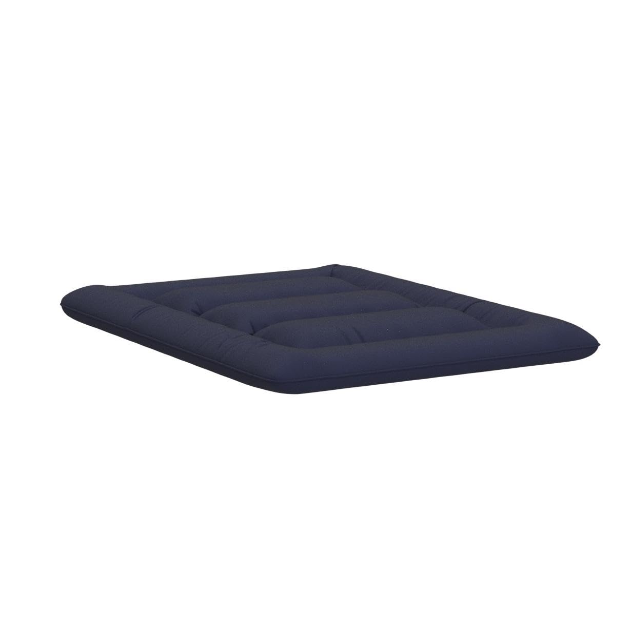 Maxyoyo Japanese Floor Mattress Futon Mattress, Thicken Tatami Mat Sleeping Pad Foldable Roll Up Mattress Boys Girls Dormitory Mattress Pad Kids Floor Lounger Pillow Bed, Navy, Queen
