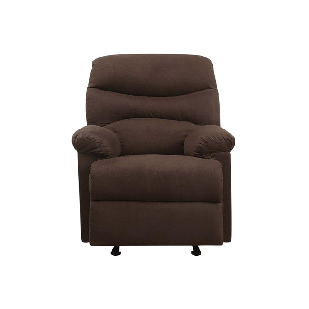 Microfiber Glider Recliner in Chocolate by Acme Furniture