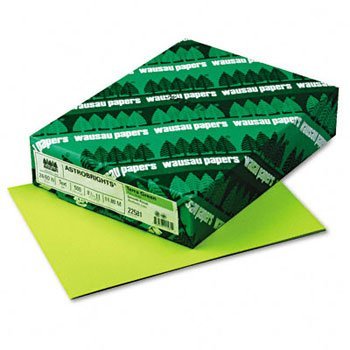 Wausau Paper Astrobrights Colored Paper Paper,500Sh,24/60#,Tgn 05615 (Pack Of8)