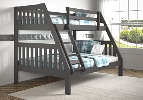 Donco Kids Austin Mission Twin Over Full Dark Grey Bunkbed