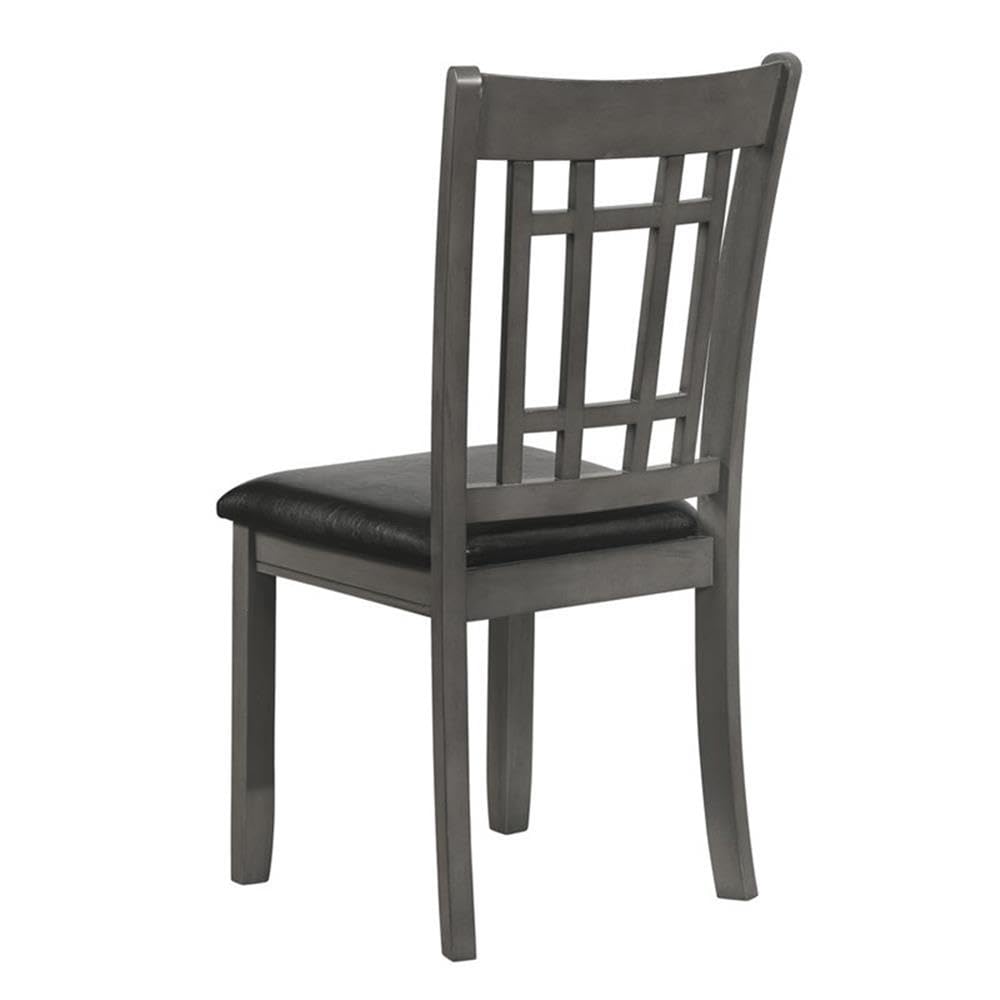 Coaster Furniture LAVON Padded Dining Espresso and Medium Grey (Set of 2) Side Chair 38.25" H x 21" W x 18" D Black 108212