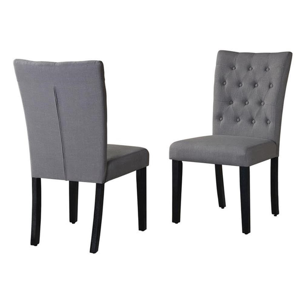Best Quality Furniture D106-Sc Dining Chairs, Gray