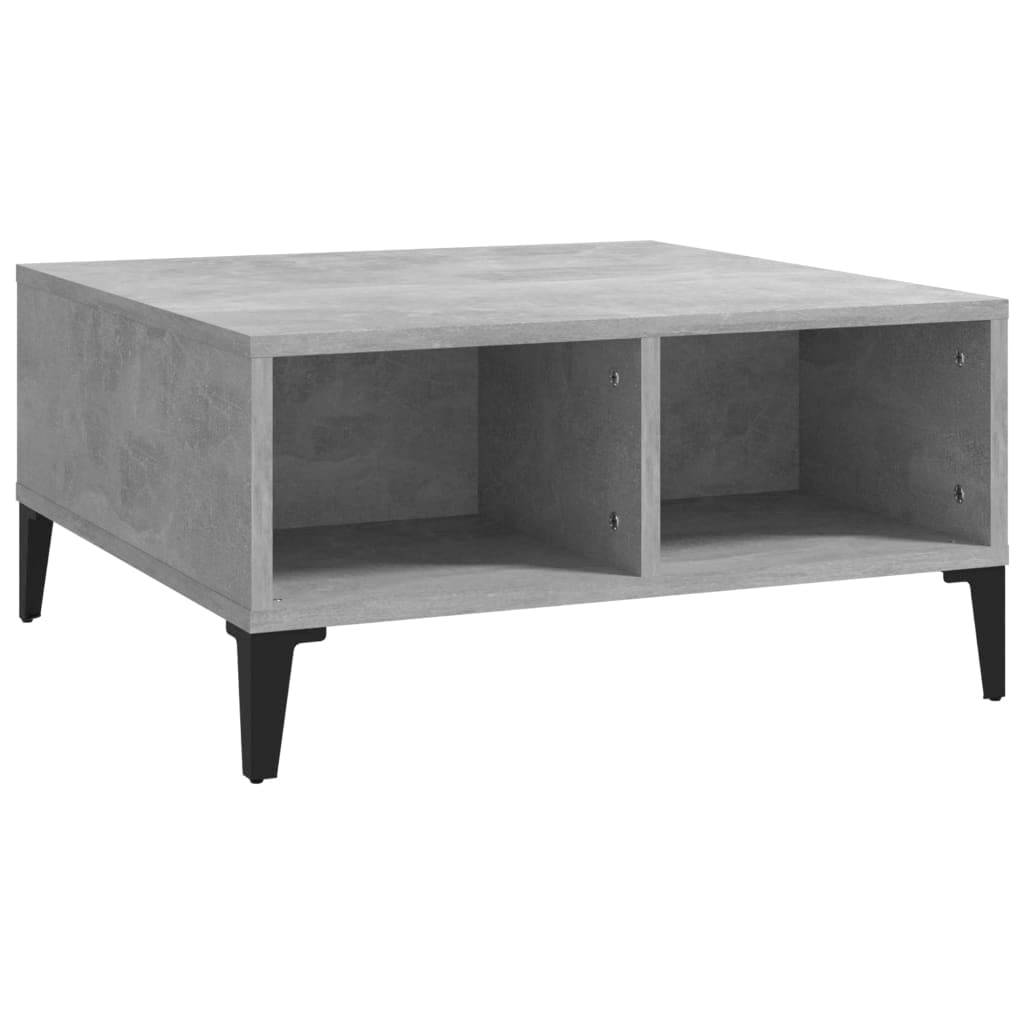 vidaXL Coffee Table Chipboard Side End Couch Living Room Table Multi Colors concrete grey