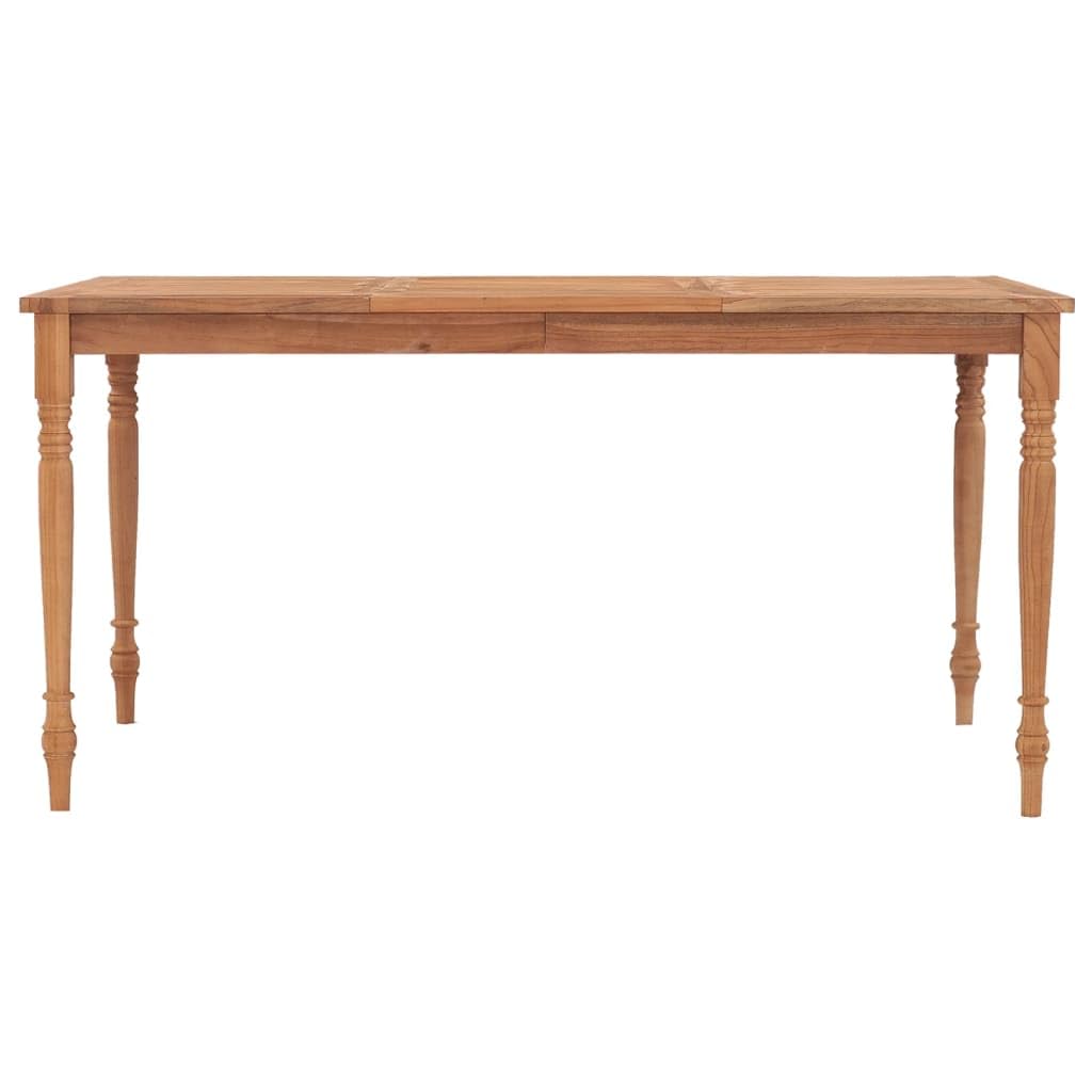 vidaXL Solid Teak Wood Batavia Table - Thumbnail 2