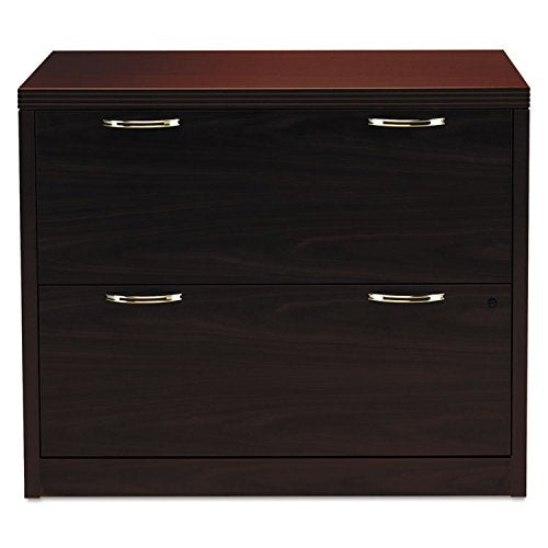 Hon Valido Series Laminate Mahogany Desk Ensemble-2-Drawer Lateral File, 36&quot;X20&quot;X29-1/2&quot;, Mahogany