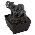 Relaxus Mini Decor Desk Elephant Watering Hole Fountain - Water Fountain
