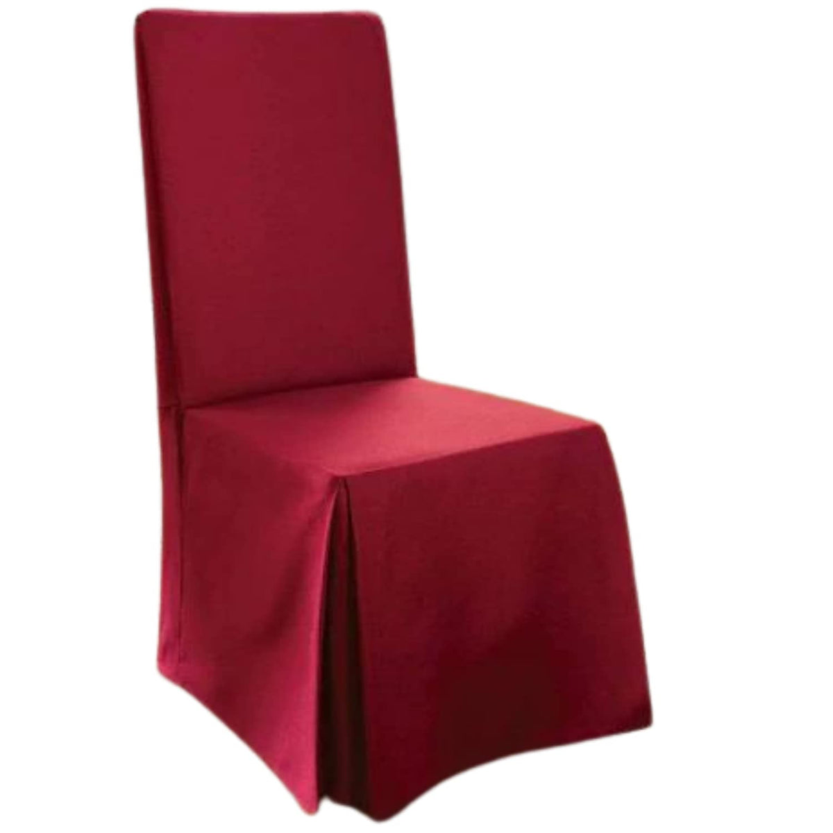 Surefit Sf33880 Long Dining Chair Slipcover - Cotton Duck - Up To 42 Inches Tall - Machine Washable - 100% Cotton - Claret, 24 X 24 X 42