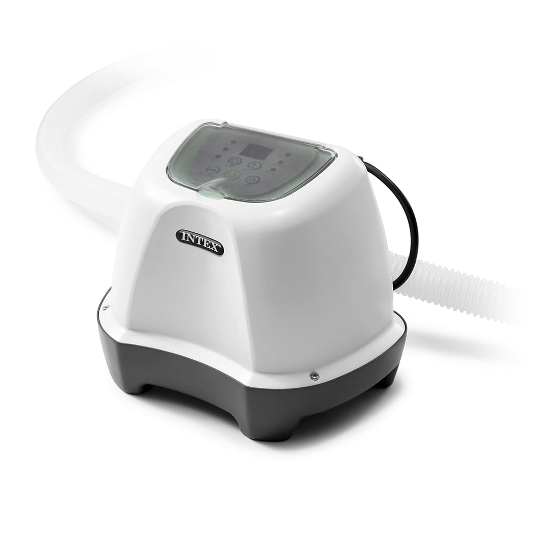 Intex Krystal Clear Saltwater Pool Chlorine System For 4500 Gallon Above Ground Swimming Pools With Timer And Ground Fault Inter