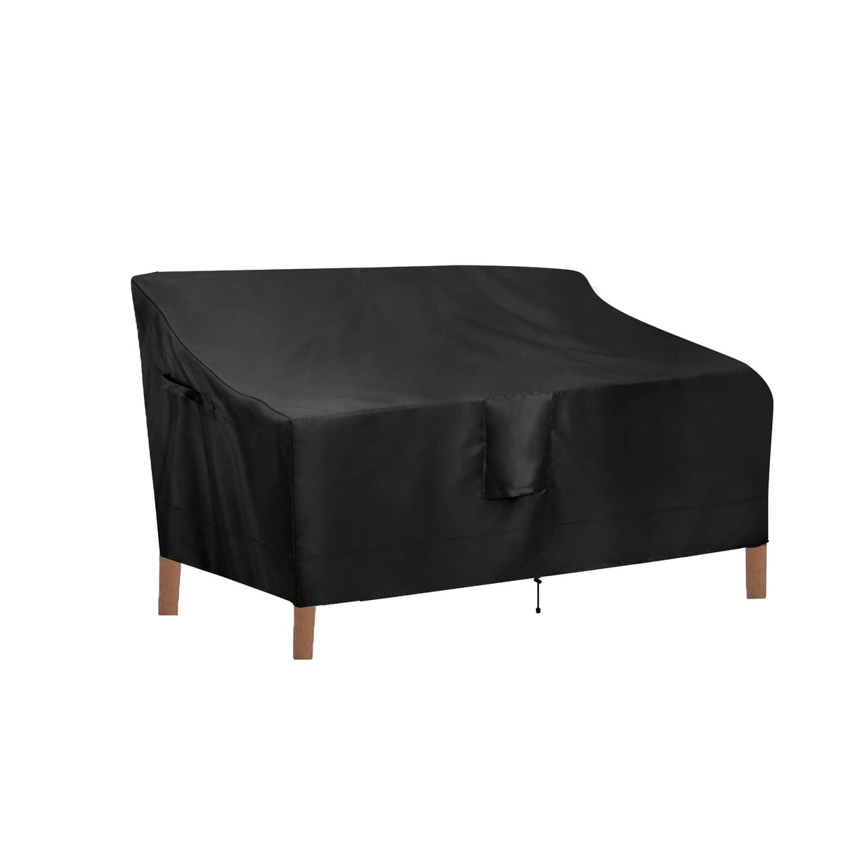 Outdoorlines Outdoor Waterproof Patio Loveseat Couch Cover - Uv Resistant Patio Sofa Furniture Covers Weatherproof Heavy Duty Glider Covers For Outdoor Furniture, 58Wx32.5Dx31H Inches, Black