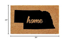 Calloway Mills 105312436 Nebraska Doormat, 24' X 36', Natural/Black