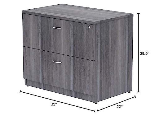 Lorell, LLR69563, Essentials Weathered Charcoal Lateral File, 1 Each