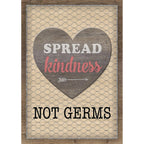 Teacher Created Resources Spread Kindness Not Germs Positive Poster, 13-3/8'' X 19''