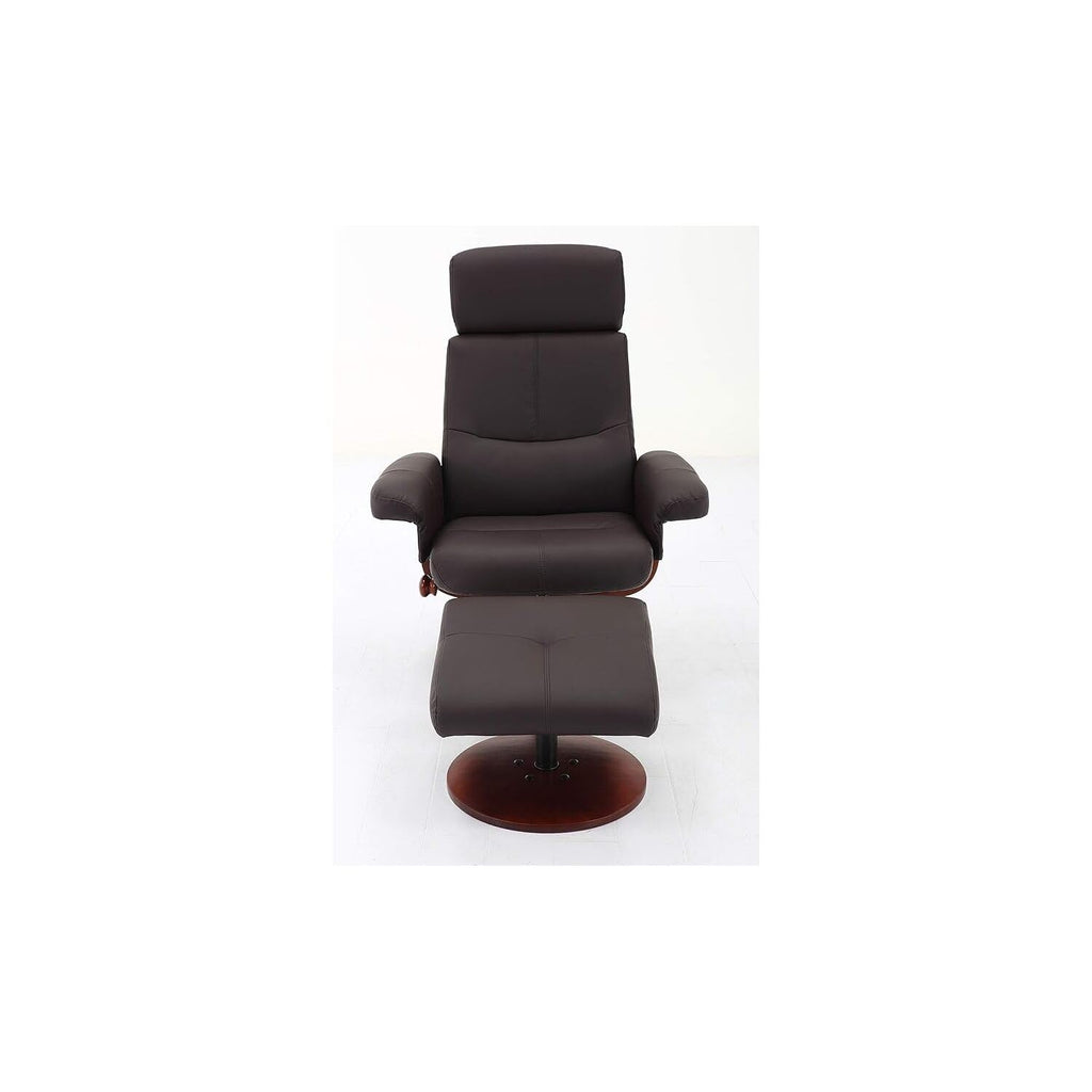 Mac Motion Comfort Chair Collection Roma White Polyurethane Recliner