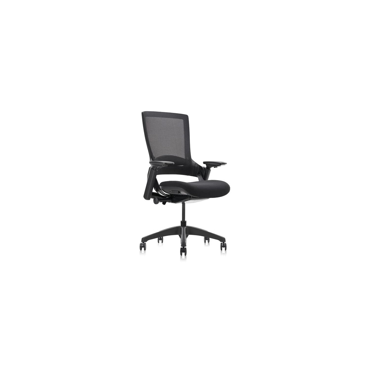 Lilola Home Nora Black Fabric Office Chair with Mesh