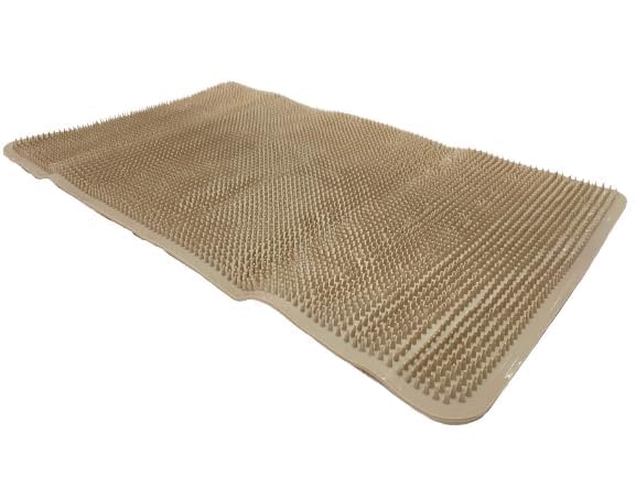 GRIHASTHAESHOP Silicone Shower Bath Mat Anti Slip Bathtub Bathroom Mat with Suction Cup, Drain Hole & Anti Skid Non Slippery R