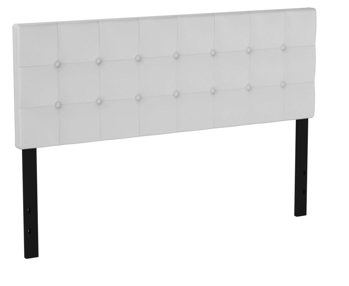 Flash Furniture Lennox Tufted Upholstered Queen Size Headboard In White Vinyl