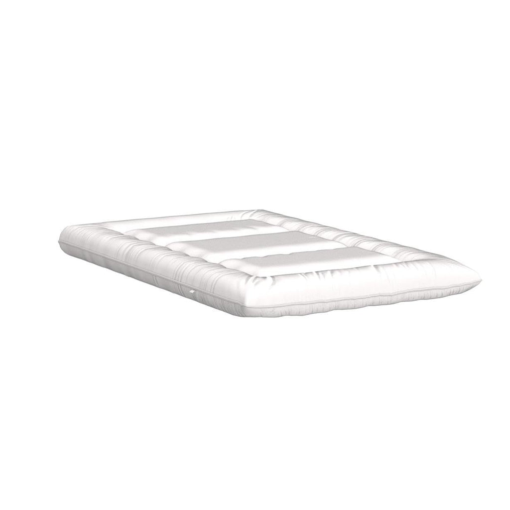 Maxyoyo Japanese Floor Mattress Futon Mattress Queen Size, Thicken Tatami Mat Sleeping Pad Foldable Roll Up Mattress Trifold Mattress Pad Guest Mattress Bed Floor Bed, Off White,Queen