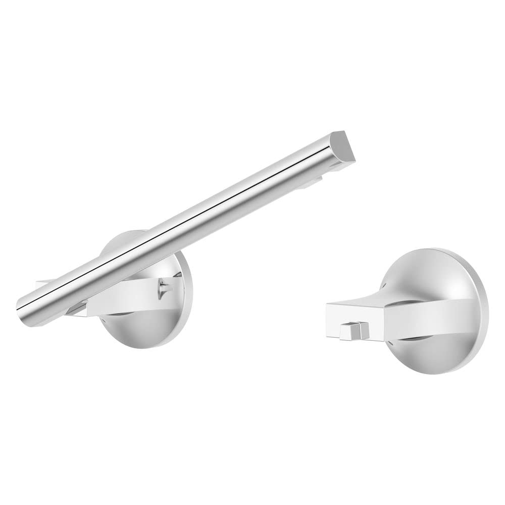 Pfister Pfirst Modern Toilet Paper Holder, Bathroom Tissue Holder, Wall-Mounted, Screw-In, Polished Chrome Finish, BPHPFM0C