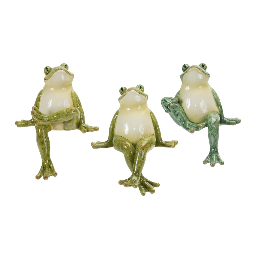 Frog Shelf Sitters (Set Of 3)