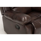 Comfort Pointe Clifton Burnished Brown Faux Leather Glider Rocker Recliner
