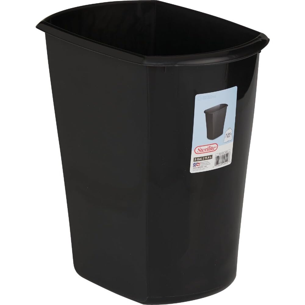 Sterilite 3 Gal. Rectangular Wastebasket  1 Each