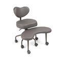 Pipersong Meditation Chair Plus, Cross Legged Chair With Wheels, Adhd Chair, Criss Cross Desk Chair With Lumbar Support And Adjustable Stool, Flexible Design For Fidgety Sitters, Gray