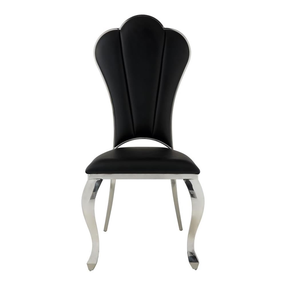 Acme Furniture Cyrene Side Chair (Set-2) in Black