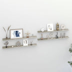 Vidaxl Wall Shelves 4 Pcs Concrete Gray 39.4''X3.5''X1.2''