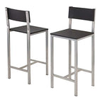 Ergode Hanley High Table Set | Chic & Functional | 42'W x 23.62'D Table | 38.03'H | 2 Stools - 15.35'W x 16.92'D x 37.56'H | 220 lbs Capacity | 57.65 lbs Weight