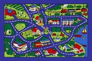 Mybecca Kids Rug Children Area Rug - Non Skid Gel Backing (8' X 11')
