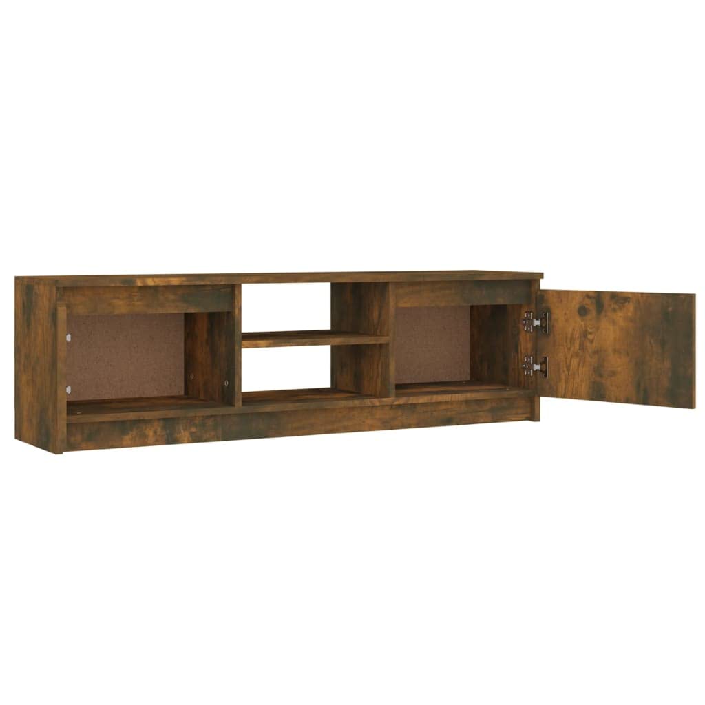 vidaXL TV Cabinet Smoked Oak 47.2&quot;x11.8&quot;x14&quot; Engineered Wood
