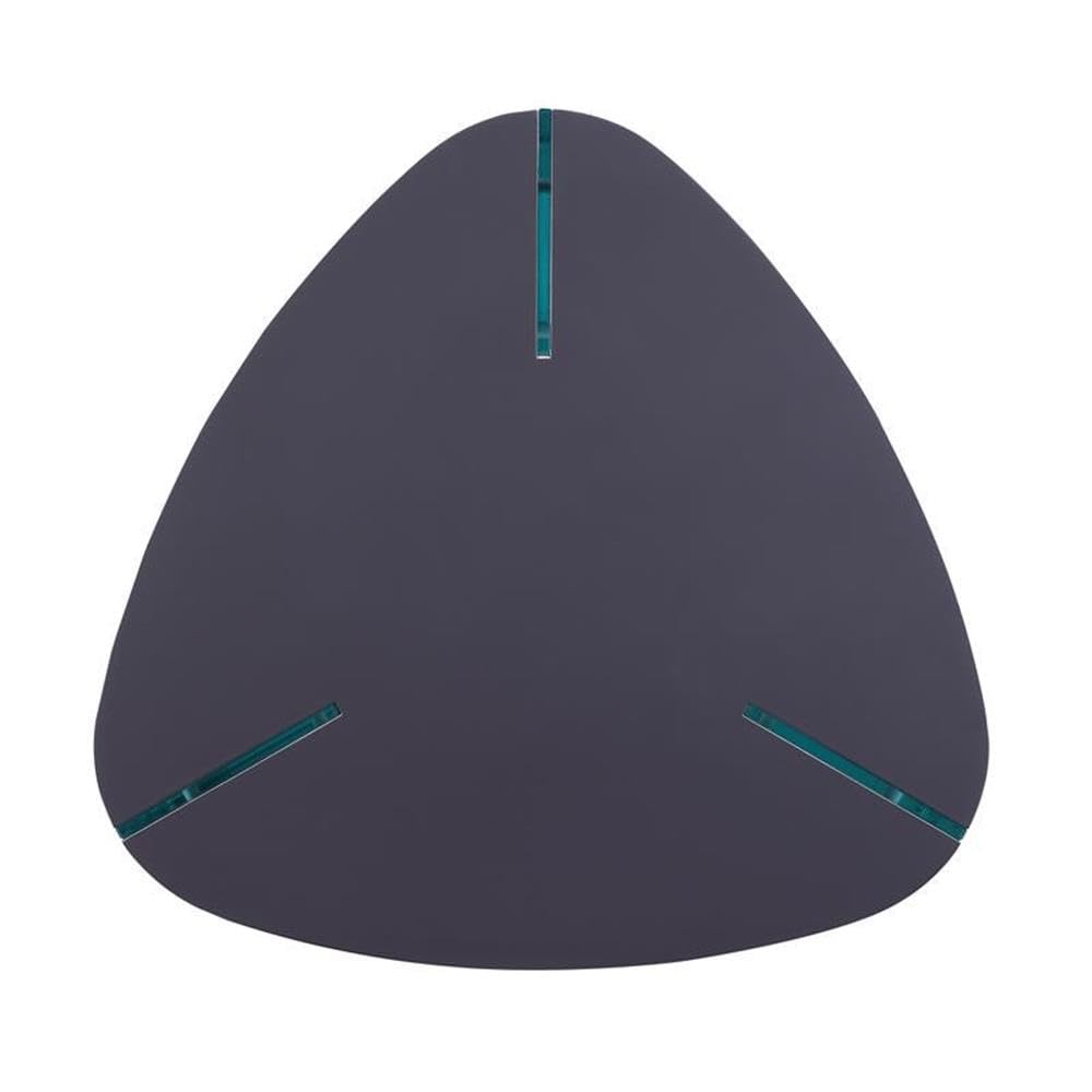 Acme Noland Coffee Table in Gray High Gloss & Clear Glass