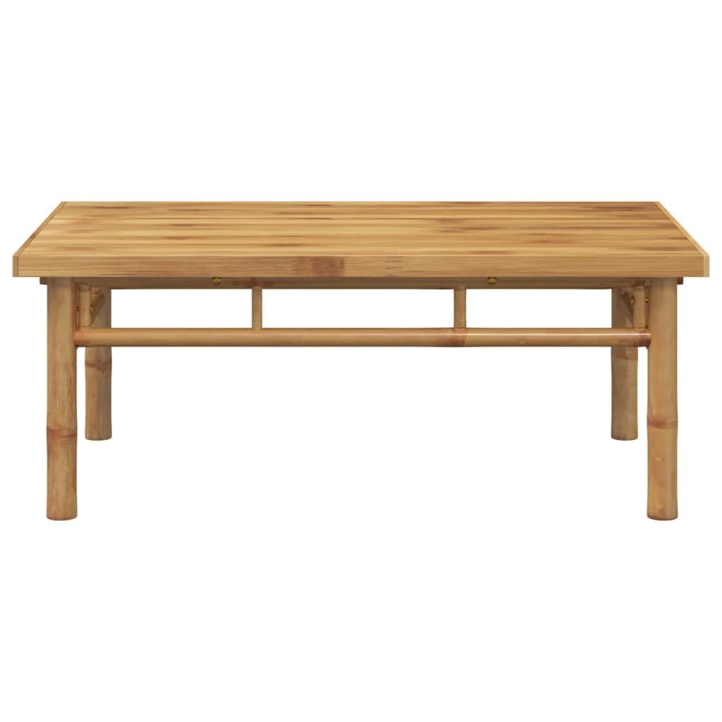 vidaXL Coffee Table - Bamboo Slat Design, Rectangular Shape, 35.4&quot;x19.7&quot;x13.8&quot; - Ideal for Living Room, Bedroom, Hallway, Office, Outdoor Spaces