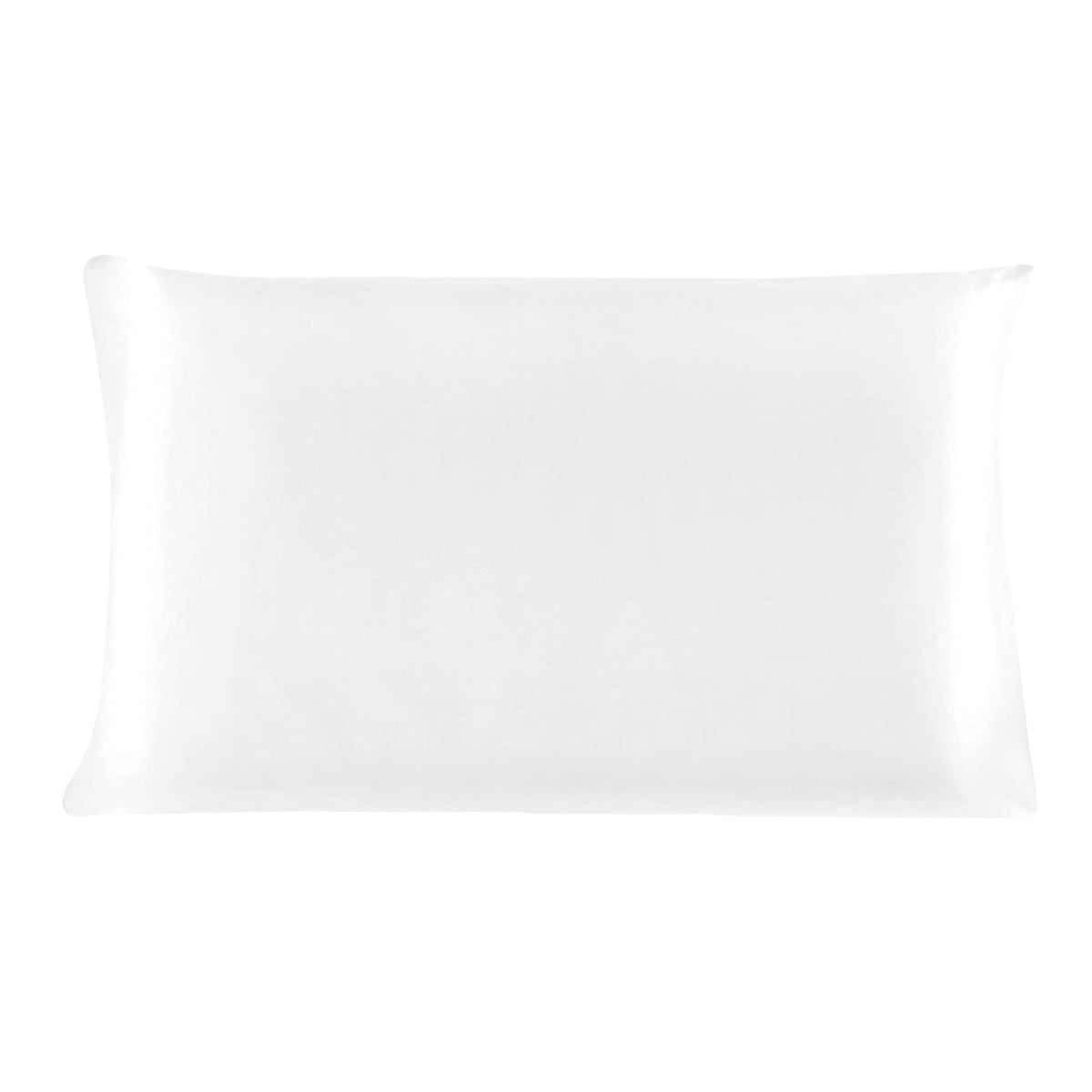 Uxcell 100% Charmeuse Pure Silk Pillowcase Pillow Case Cover For Hair & Skin 19 Momme (1-Piece) Pearl White Travel(14X20Inch)