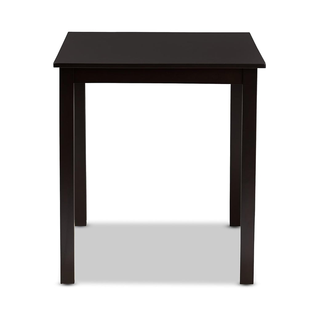 Baxton Studio Eveline Wooden Dining Table, 27.56-inch D x 43.31-inch W, Espresso Brown (231-8026-HIT)
