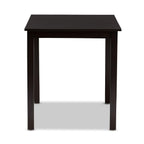 Baxton Studio Eveline Wooden Dining Table, 27.56-inch D x 43.31-inch W, Espresso Brown (231-8026-HIT)