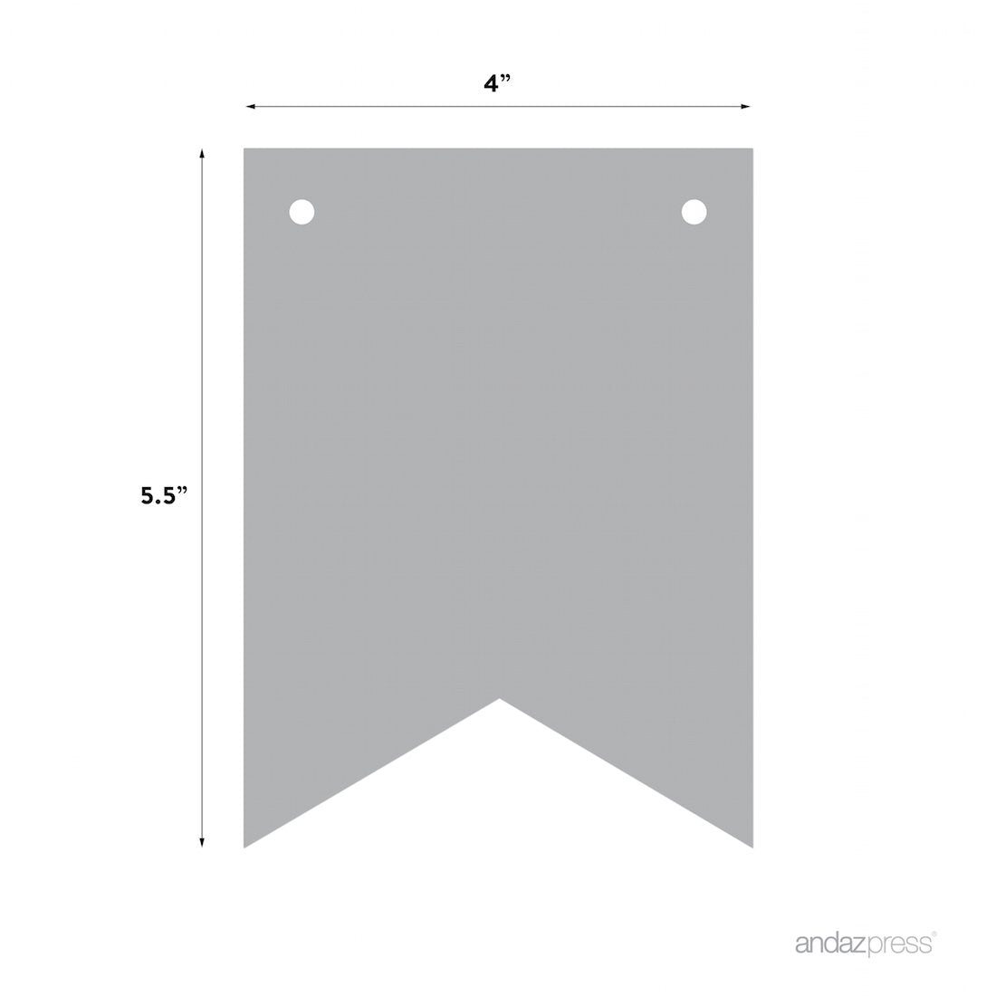 Andaz Press Hanging Bunting Pennant Party Banner With String, Printed Burlap, Happy Holidays!, 5-Feet, 1-Set, Includes String