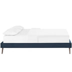CasaFoyer  Loryn Platform Bed | Solid Wood Frame | Polyester Upholstery | Wooden Slat Support System | No Box Spring Needed | Memory Foam Compatible | Stylish Headboard Options | Ideal for Modern Bedrooms