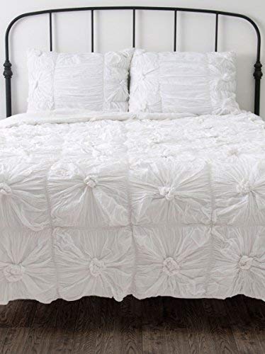 Rizzy Home | BT1081 | Polyester Quilt | 68&quot;x86&quot; Light Blue Solid