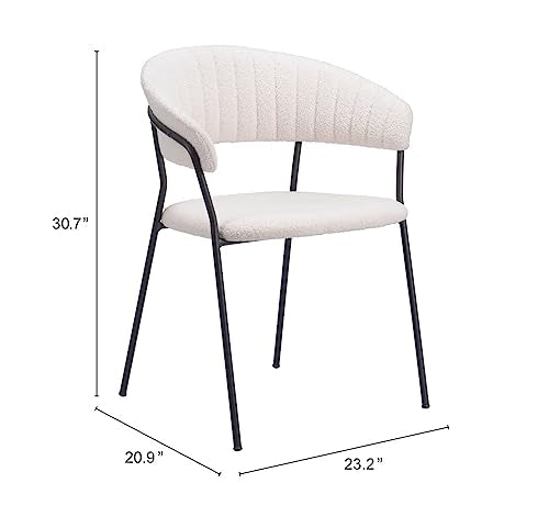 Zuo Josephine Dining Chair Cream