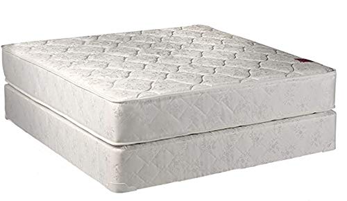 Legacy Medium Firm Full Size (54x75x7) Mattress and Box Spring Set - Fully assembled, Orthopedic, Good back support, Sleep Syste