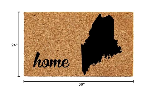 Calloway Mills 105252436 Maine Doormat 24' X 36', Natural/Black