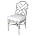 New Pacific Direct Kara 21" Fabric And Rattan Chair In Gray (Set Of 2)
