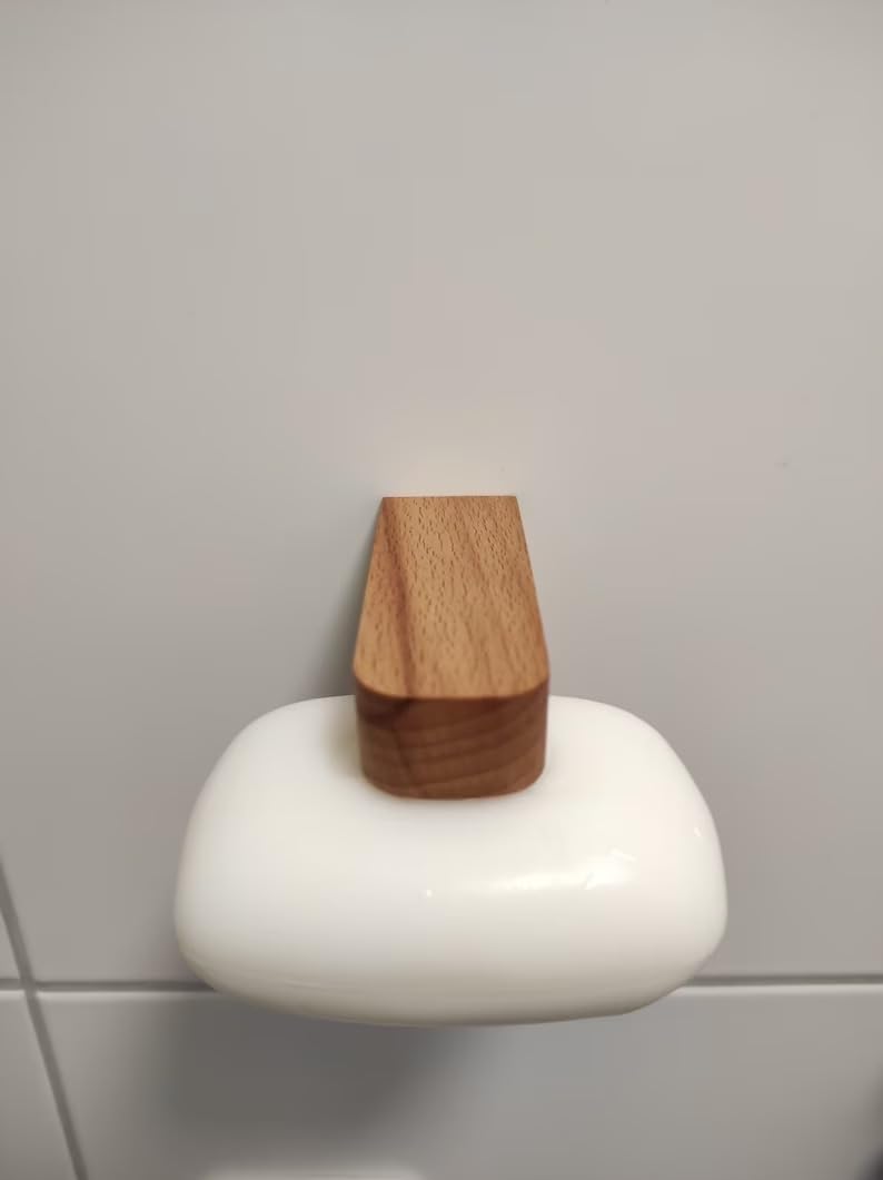 Magnetic soap Holder/soap Holder Wood/incl. Plates for The soap Wooden one Set