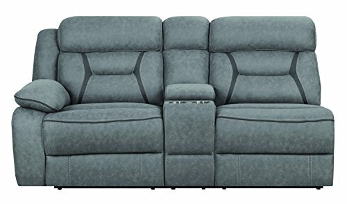 Coaster Home Furnishings 600370AC Camargue Casual Reclining Power Sectional Sofa, Grey