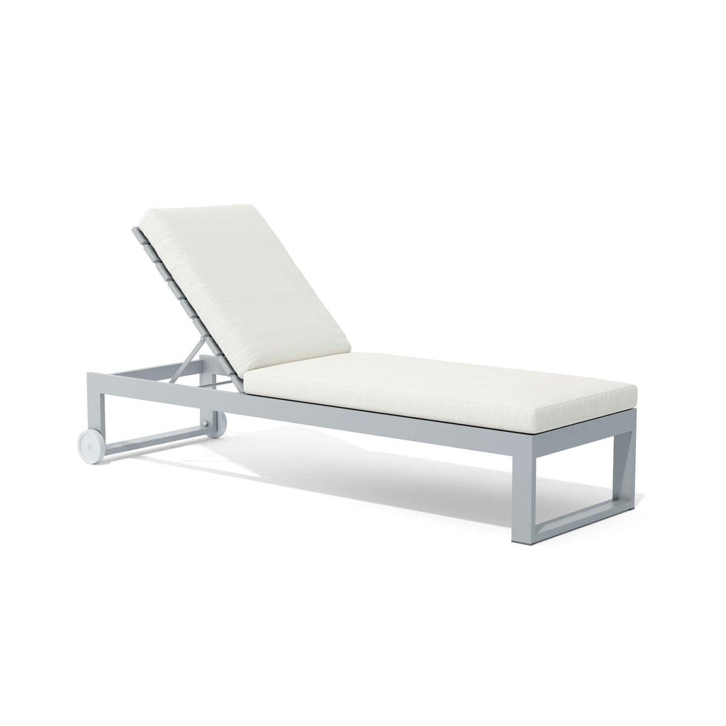 Anderson Teak SL-1008 Lucca Modern Sun Lounger, Gray