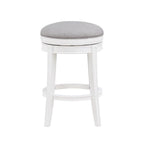 Comfort Pointe Laguna 26-Inch Farmhouse White Wood Swivel Counter Stool